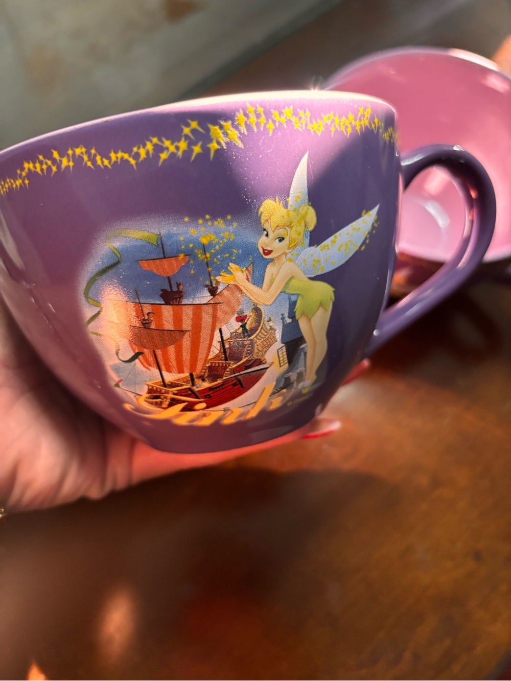 Disney Purple Tinker Bell Ceramic Mug